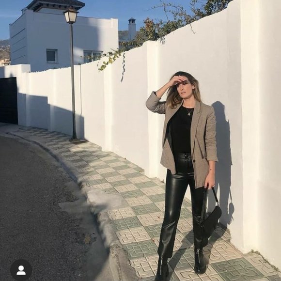 LAST ONE !ZARA Bloggers FAV. Faux Leather Leggings - Picture 5 of 9